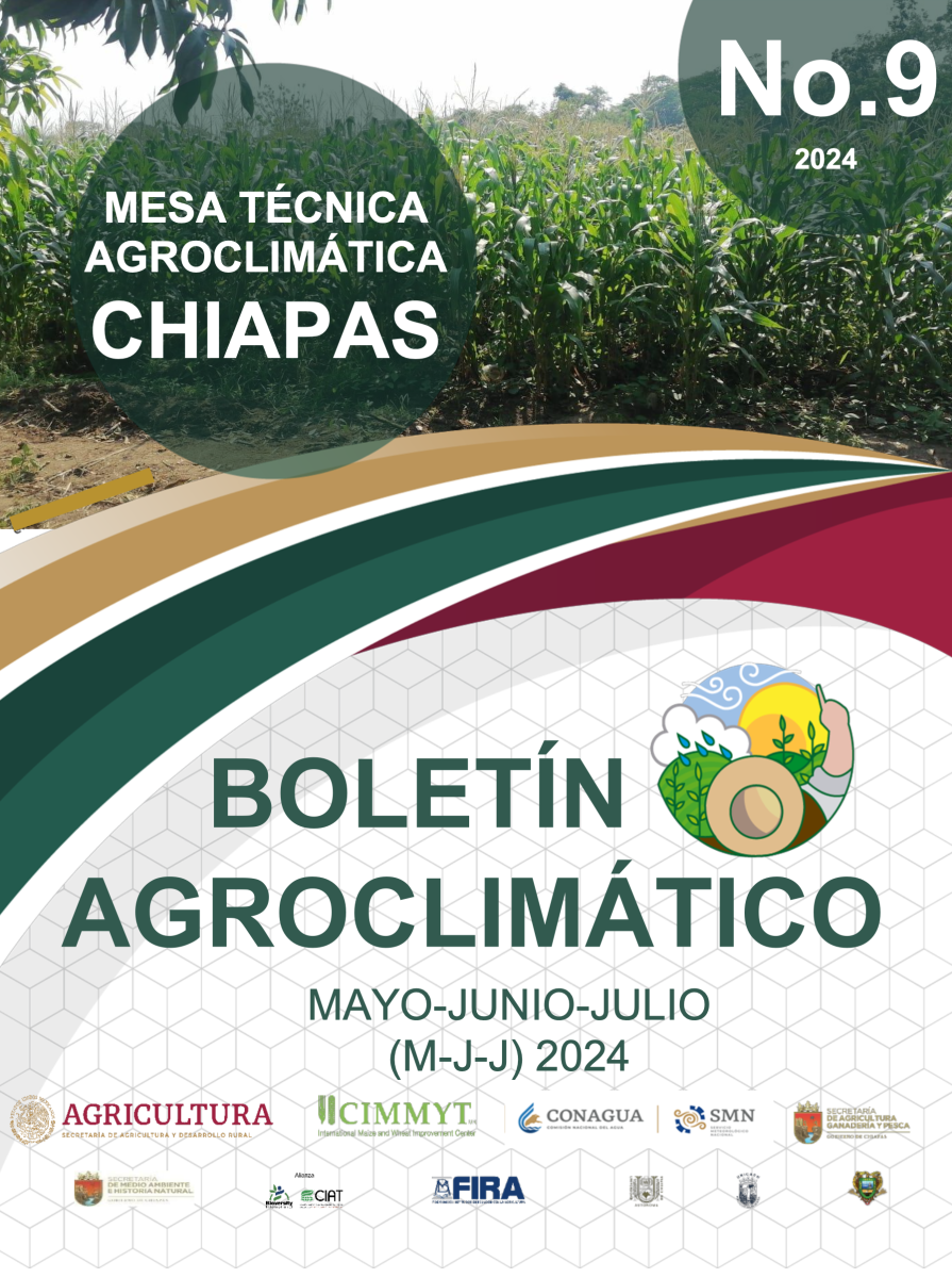 Boletín Agroclimático de Chiapas, mayo-julio 2024